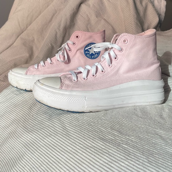 Converse Chuck Taylor Light Pink High Tops - Picture 4 of 5